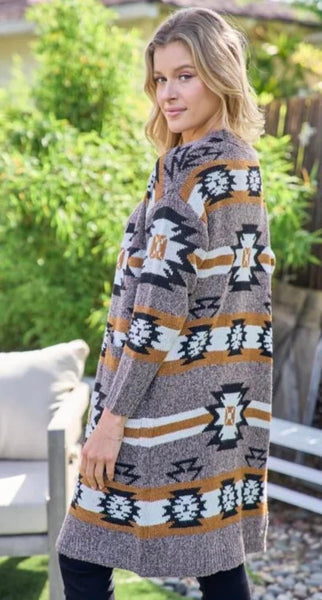 Mocha Mix Southwest Cardigan