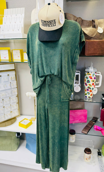 Mineral Wash 2PC SET Dark Green