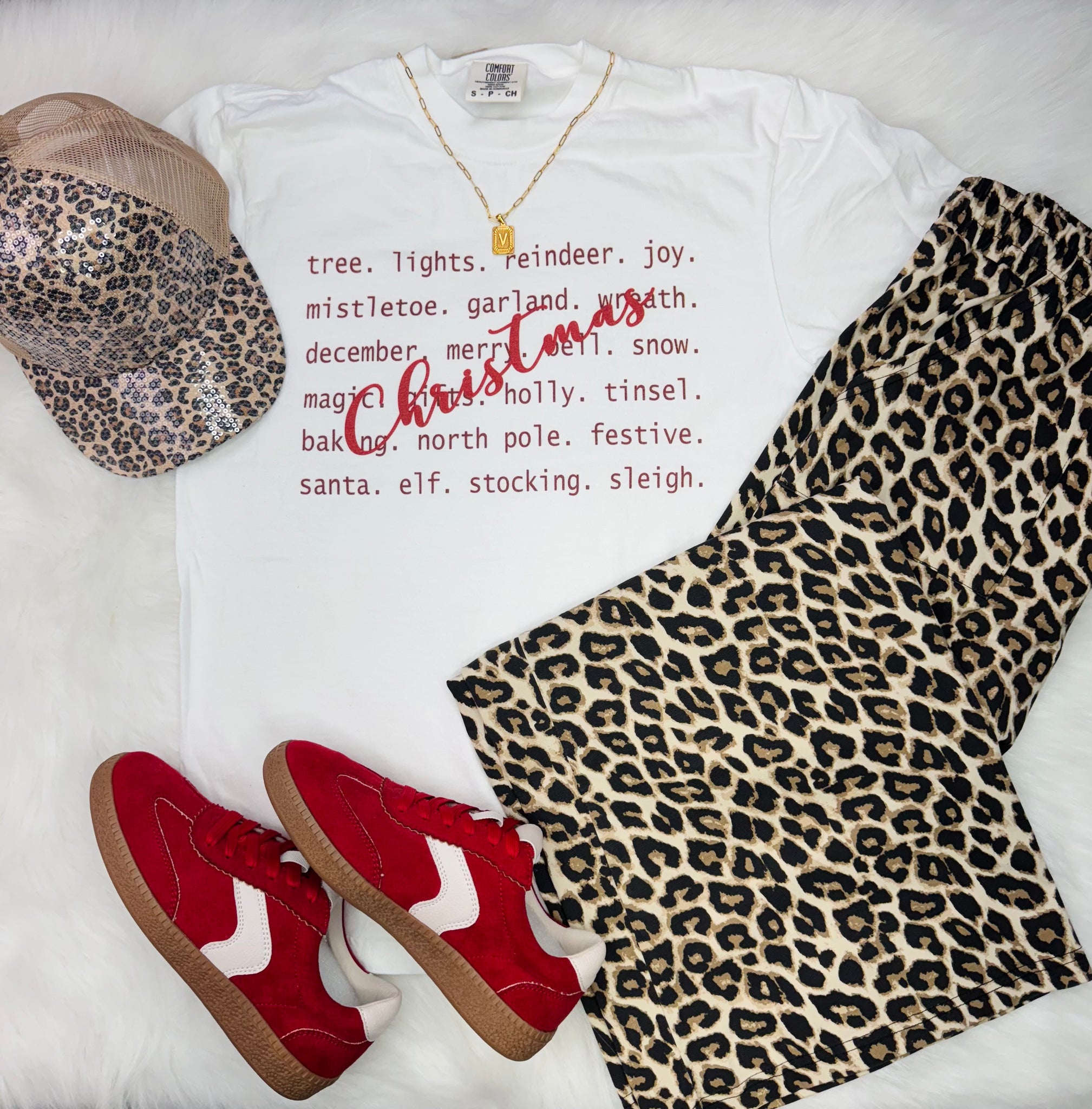 Comfort Colors All Things Christmas Tee White