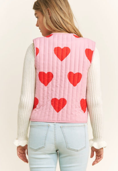 Quilted Heart Vest
