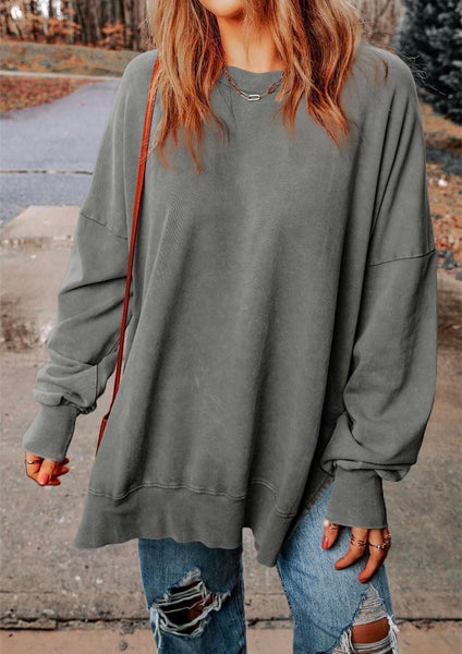 Reese Sweatshirt Pullover Vintage Charcoal