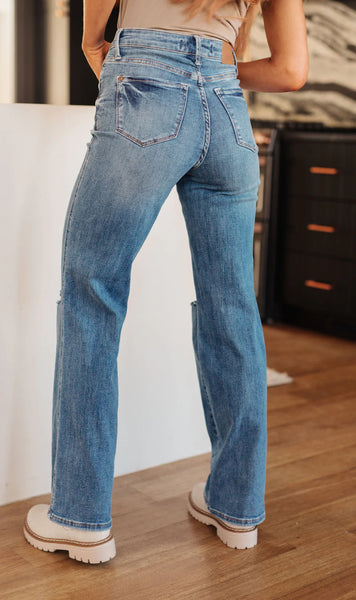 JUDY BLUE Tummy Control Straight Jean