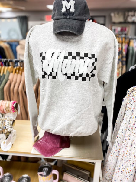 Checkered Mama Sweatshirt