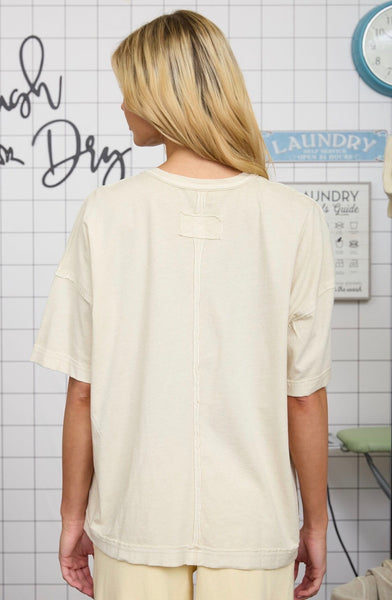 Cotton Casual Tee Khaki