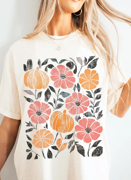 Comfort Colors Ivory Boho Fall Tee