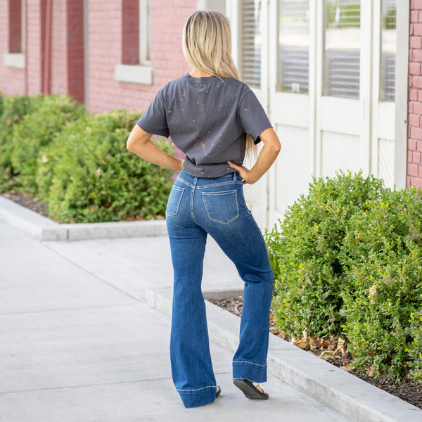 Vervet Trouser Hem Vintage Flare Jean