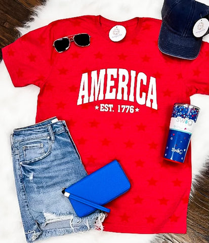 America Red Star Tee