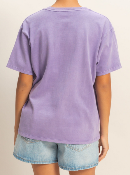 Classic Cotton Crew Tee Dusty Purple