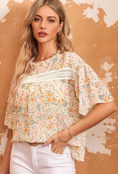 Laney Floral Print Top