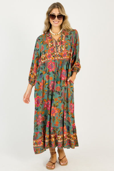 Boho Floral Maxi Dress