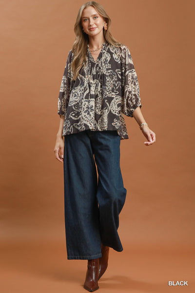 UMGEE Winding Road Top Black Mix
