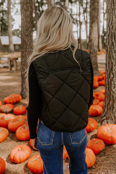Lightweight Quilted Vest Black