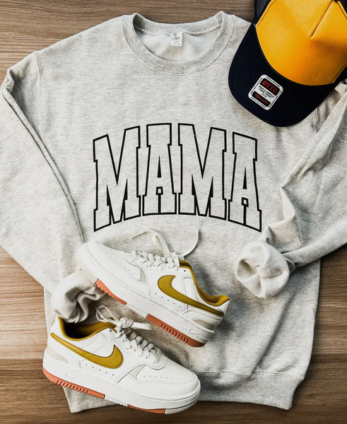 Mama Varsity Graphic Print Sweatshirt