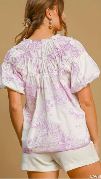 UMGEE Toile Lavender Top