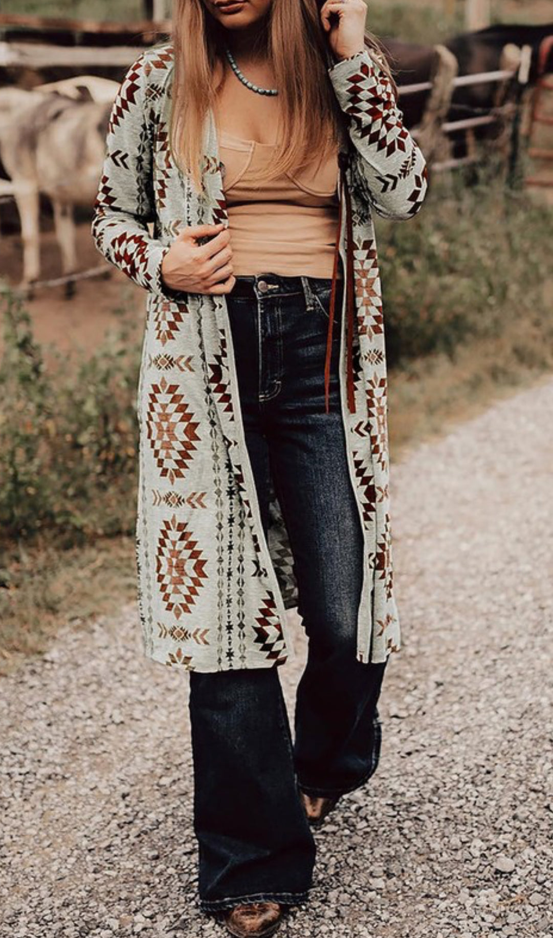 Southwest Longer Length Cardigan