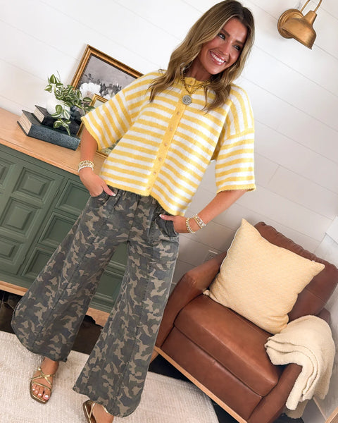 Tulip Hem Camo Pant