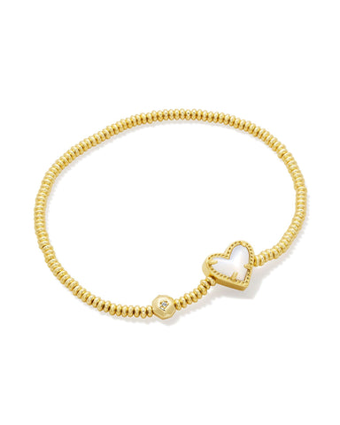 KS ARI HEART STRETCH BRACELET GOLD