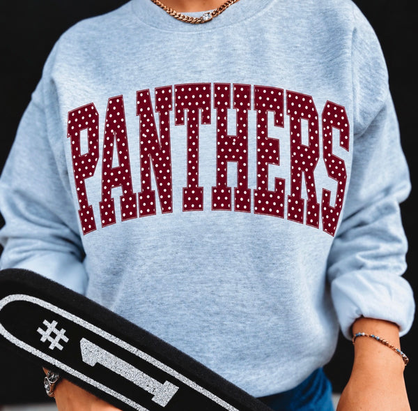 Panthers Polka Dot Mascot Sweatshirt