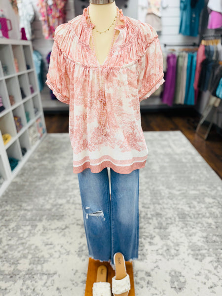 UMGEE Toile French Pink Top