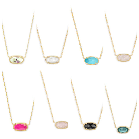 KS ELISA SHORT PENDANT NECKLACE GOLD