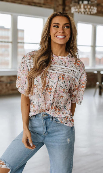 Laney Floral Print Top