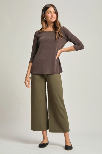 Dear Scarlett Solid Essential Top Chocolate