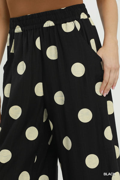 UMGEE Ashley Polka Dot Pant Black