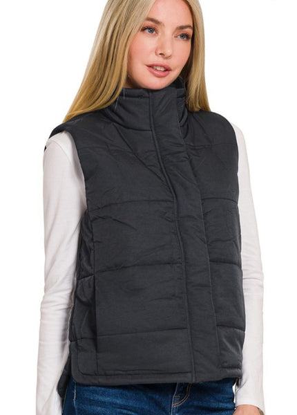 Classic Puffer Vest Black