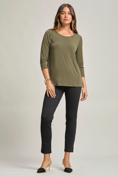 Dear Scarlett Solid Essential Top Olive