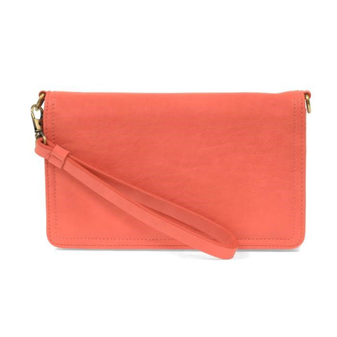 Billie Mini Organizer Crossbody Bag Bright Coral