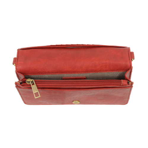 Billie Mini Organizer Crossbody Bag Scarlet