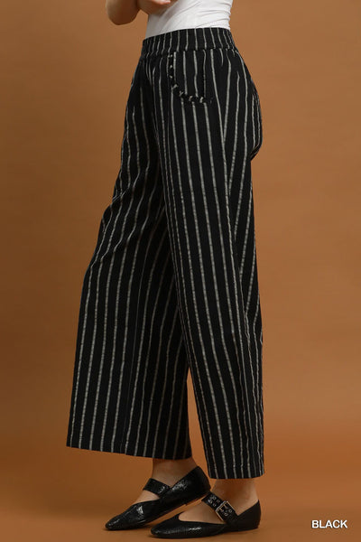 UMGEE Stripe Pull On Wide Leg Pant