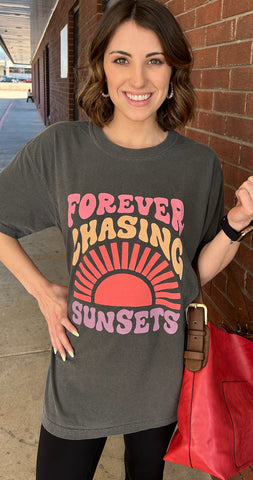 Forever Chasing Sunsets Comfort Colors Tee