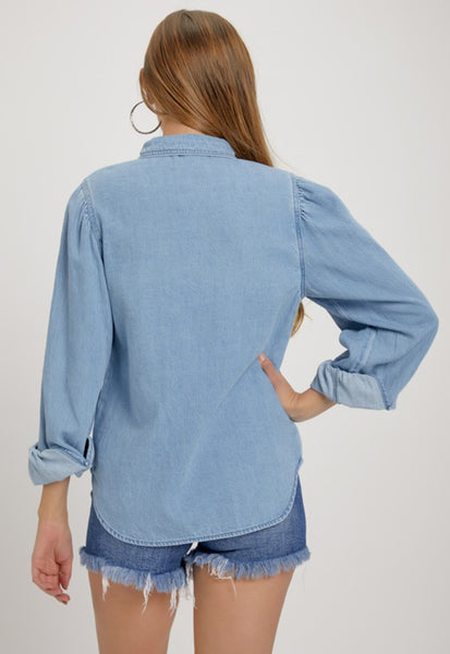 RISEN Denim Button Down Shirt