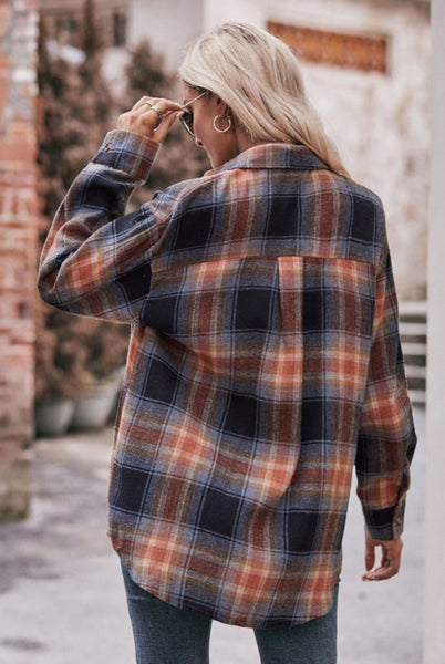 Santa Fe Plaid Flannel Button Down