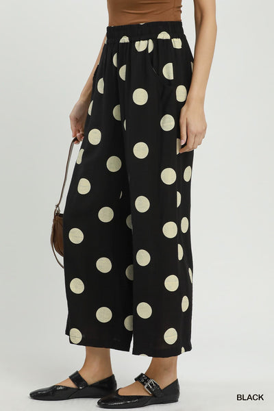 UMGEE Ashley Polka Dot Pant Black