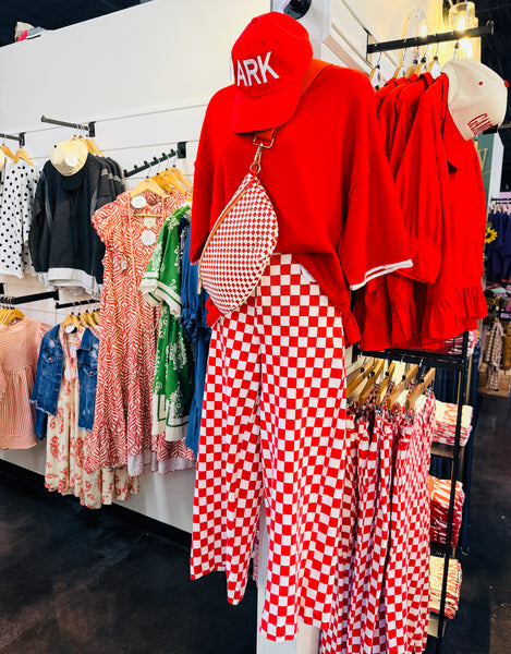 UMGEE Red Checkered Game Day Pant