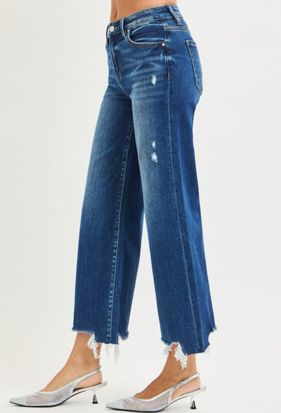 RISEN Lana Wide Leg Crop Jean