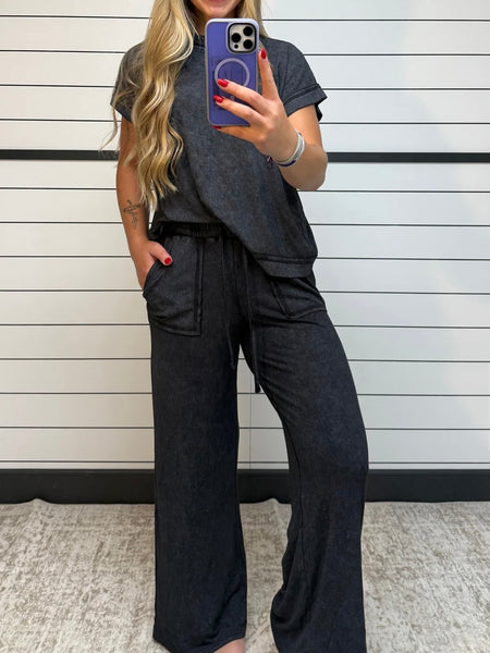 Mineral Wash 2PC Set Black