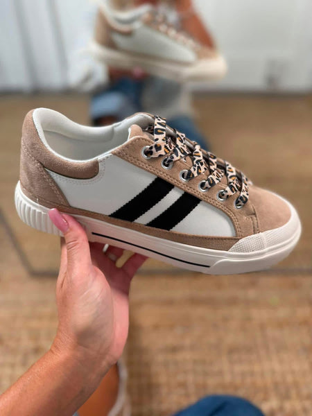 CORKYS That's Her Sneaker Sand White Black