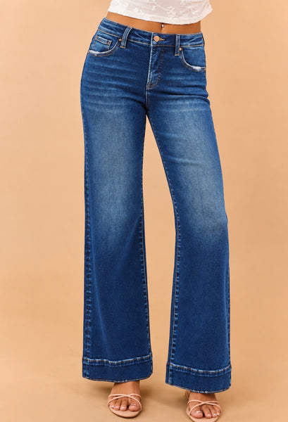 RISEN Tummy Control Straight Ankle Jean