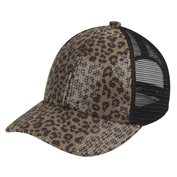 CC Sequin Leopard Baseball Hat