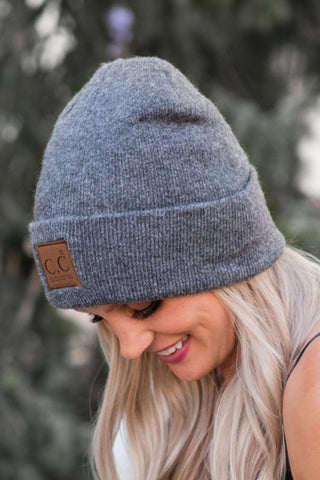 CC Solid Knit Heather Beanie