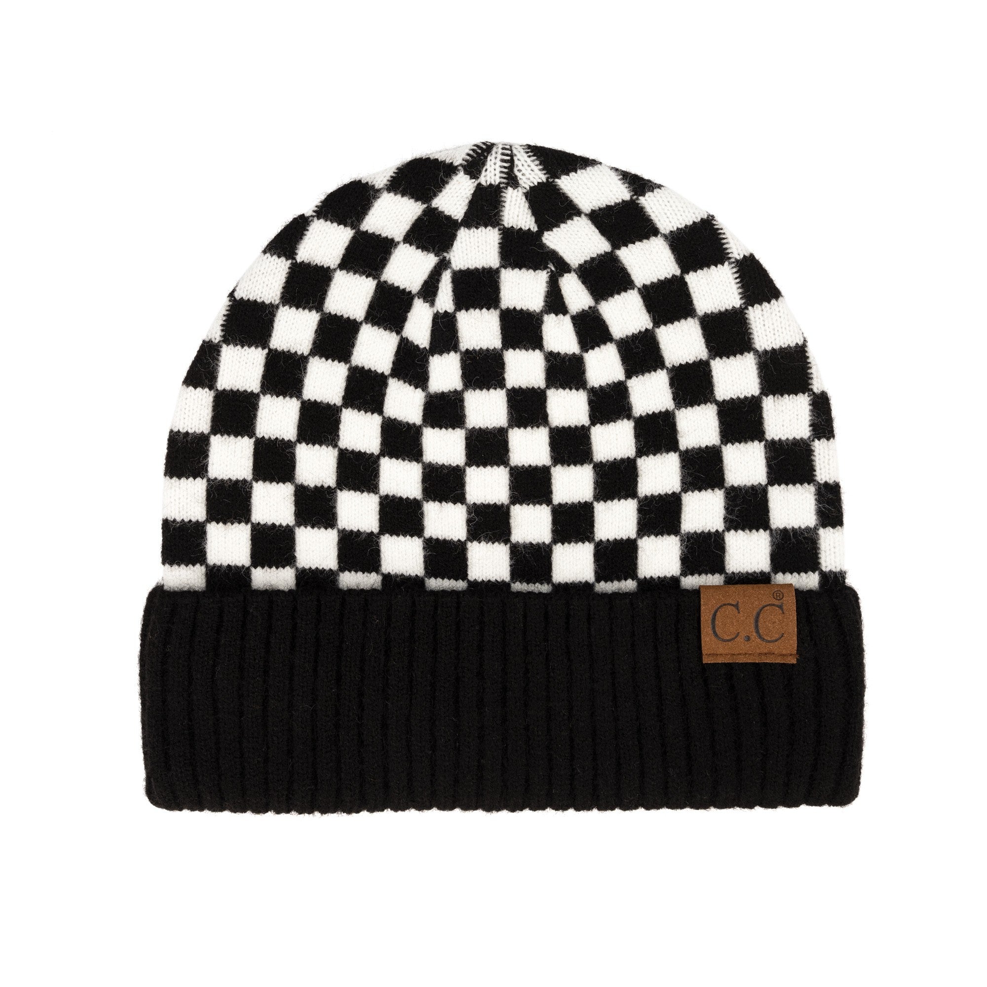 CC Wool Checkered Beanie