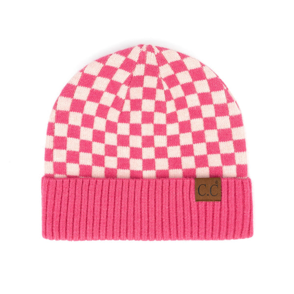 CC Wool Checkered Beanie