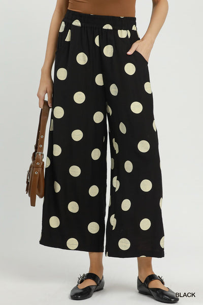 UMGEE Ashley Polka Dot Pant Black