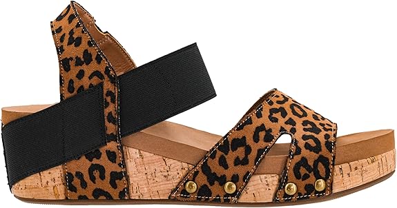 CORKYS Better With Time Wedge Sandal Leopard