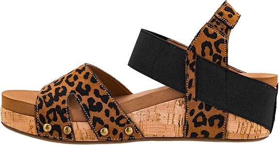 CORKYS Better With Time Wedge Sandal Leopard