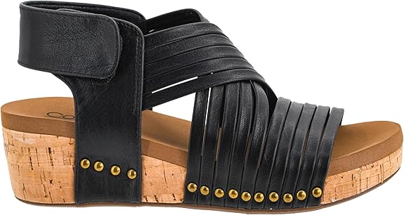 CORKYS Good For You Wedge Sandal Black