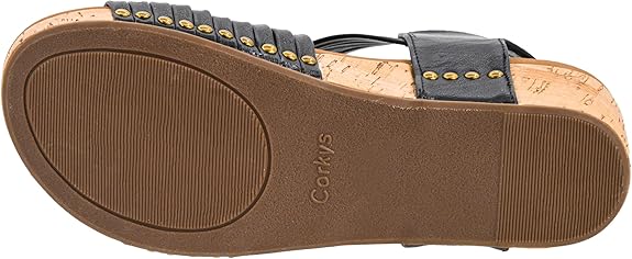 CORKYS Good For You Wedge Sandal Black
